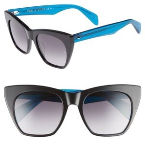 NWOT Rag & Bone Cat Eye 54mm Black Sunglasses